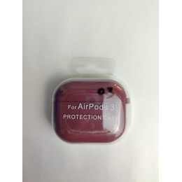 Чехол для наушников AirPods 3 Protection Case с карабином (03) бордовый 