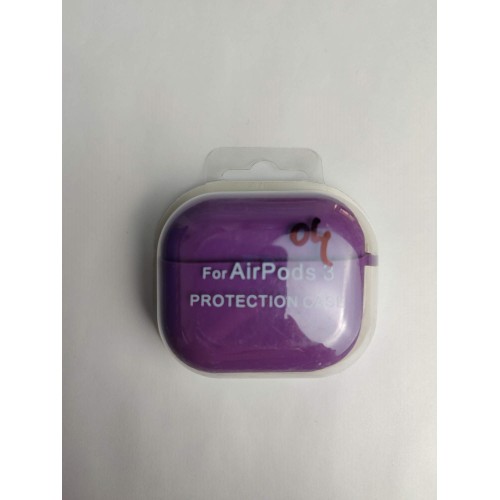 Чехол для наушников AirPods 3 Protection Case с карабином (04) светло-фиолетовый 