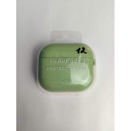 Чехол для наушников AirPods 3 Protection Case с карабином (12) фисташковый 