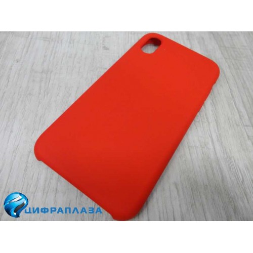 Чехол iPhone XR Silicone Case без логотипа и покрытием Soft touch (014) красный