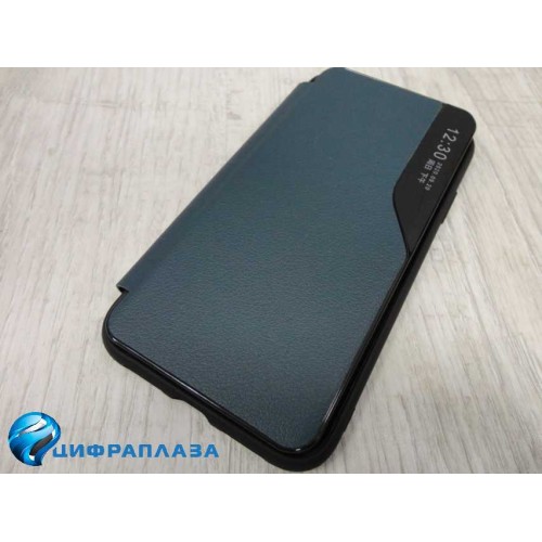 Чехол-книжка Samsung A01 Core Smart View Flip Case под кожу зеленый
