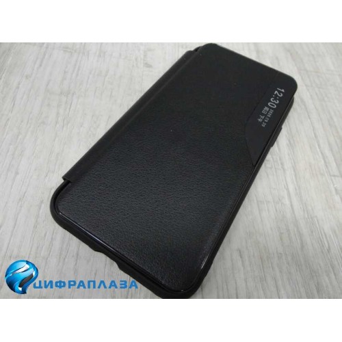 Чехол-книжка Xiaomi POCO X3 Smart View Flip Case под кожу черный