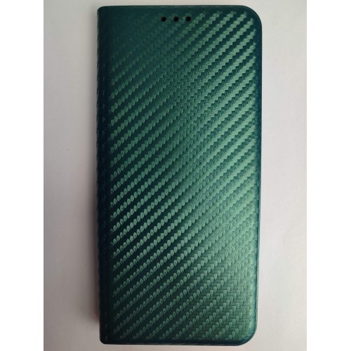 Чехол-книжка Xiaomi Redmi А5/POCO C71 КАРБОН зеленый