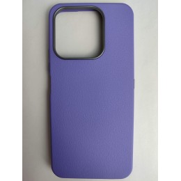 Чехол пластиковый Honor X6C ЭкоКожа с оободком сиреневый