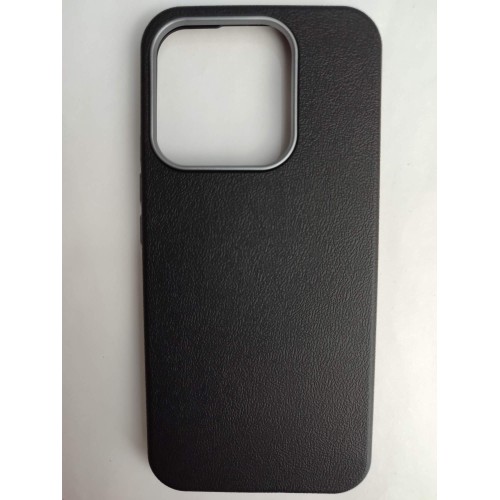 Чехол пластиковый Honor X8C ЭкоКожа с оободком черный