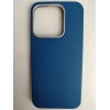 Чехол пластиковый Honor X8C ЭкоКожа с оободком синий