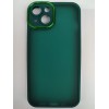Чехол пластиковый iPhone 14 Protect Camera с защитой камеры зеленый