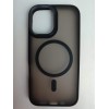 Чехол пластиковый iPhone 15 Pro матовый с MagSafe черный