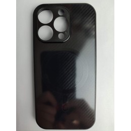 Чехол пластиковый iPhone 16 Pro карбон черный
