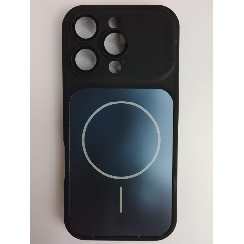 Чехол пластиковый iPhone 16 Pro Skin Case MagSafe с защитой камеры черный