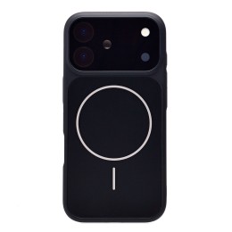 Чехол пластиковый iPhone 17 AG-Glass матовый с MagSafe черный 