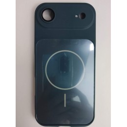 Чехол пластиковый iPhone 17 Air Skin Case MagSafe с защитой камеры синий