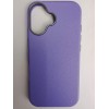 Чехол пластиковый iPhone 17 ЭкоКожа с ободком сиреневый
