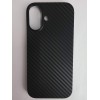 Чехол пластиковый iPhone 17 карбон черный