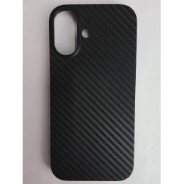 Чехол пластиковый iPhone 17 карбон черный