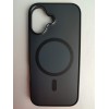 Чехол пластиковый iPhone 17 матовый с MagSafe черный