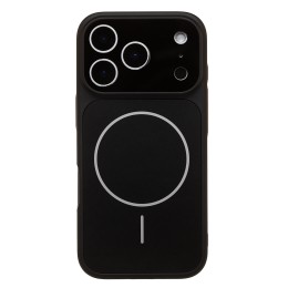 Чехол пластиковый iPhone 17 Pro AG-Glass матовый с MagSafe черный 