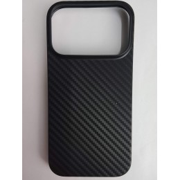 Чехол пластиковый iPhone 17 Pro карбон черный