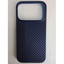 Чехол пластиковый iPhone 17 Pro карбон синий