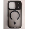 Чехол пластиковый iPhone 17 Pro матовый с MagSafe и защитой камеры черный