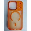 Чехол пластиковый iPhone 17 Pro матовый с MagSafe и защитой камеры оранжевый