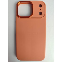 Чехол пластиковый iPhone 17 Pro Max АНТИОТПЕЧАТКИ с MagSafe оранжевый 