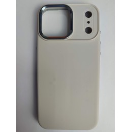 Чехол пластиковый iPhone 17 Pro Max АНТИОТПЕЧАТКИ с MagSafe серый 