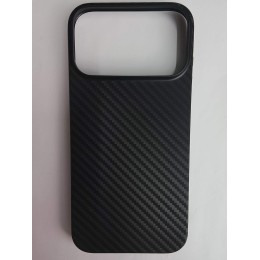 Чехол пластиковый iPhone 17 Pro Max карбон черный