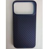 Чехол пластиковый iPhone 17 Pro Max карбон синий
