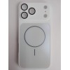Чехол пластиковый iPhone 17 Pro Max Skin Case MagSafe с защитой камеры белый