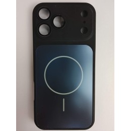 Чехол пластиковый iPhone 17 Pro Max Skin Case MagSafe с защитой камеры черный