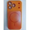 Чехол пластиковый iPhone 17 Pro Skin Case MagSafe с защитой камеры оранжевый