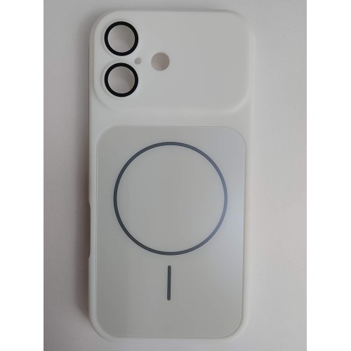 Чехол пластиковый iPhone 17 Skin Case MagSafe с защитой камеры белый