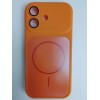 Чехол пластиковый iPhone 17 Skin Case MagSafe с защитой камеры оранжевый