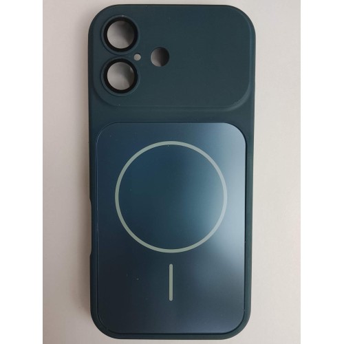 Чехол пластиковый iPhone 17 Skin Case MagSafe с защитой камеры синий