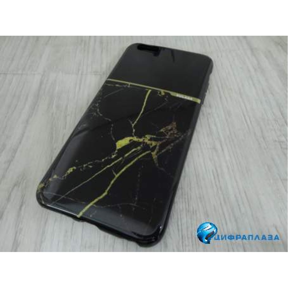 Чехол пластиковый iPhone 6 Plus SULADA мрамор черный в блистере