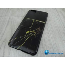 Чехол пластиковый iPhone 6 Plus SULADA мрамор черный в блистере