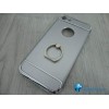 Чехол пластиковый iPhone 7 серебристый с кольцом