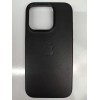 Чехол пластиковый Leather Case MagSafe ORG iPhone 15 Pro черный