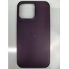 Чехол пластиковый Leather Case MagSafe ORG iPhone 15 Pro Max черничный