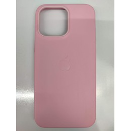 Чехол пластиковый Leather Case MagSafe ORG iPhone 15 Pro Max розовый