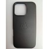 Чехол пластиковый Leather Case MagSafe ORG iPhone 16 Pro черный