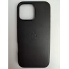 Чехол пластиковый Leather Case MagSafe ORG iPhone 16 Pro Max черный