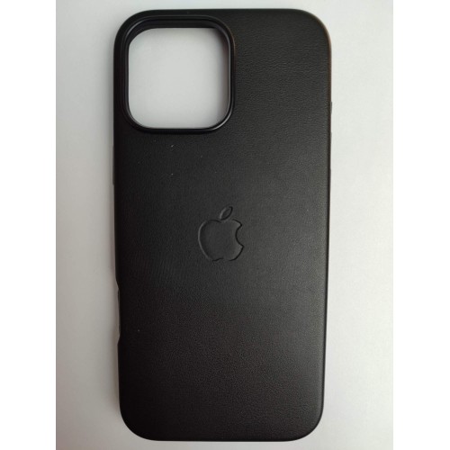 Чехол пластиковый Leather Case MagSafe ORG iPhone 16 Pro Max черный