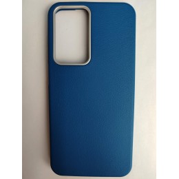 Чехол пластиковый Samsung A17/A26 ЭкоКожа с оободком синий