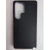 Чехол пластиковый Samsung S25 Ultra ЭкоКожа с ободком черный