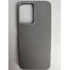 Чехол пластиковый Tecno Spark Go 2/Spark 40C/Smart 10 ЭкоКожа с оободком серый