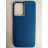 Чехол пластиковый Tecno Spark Go 2/Spark 40C/Smart 10 ЭкоКожа с оободком синий