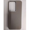 Чехол пластиковый Xiaomi Redmi 15C/POCO C85 ЭкоКожа с ободком серый