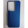 Чехол пластиковый Xiaomi Redmi 15C/POCO C85 ЭкоКожа с оободком синий